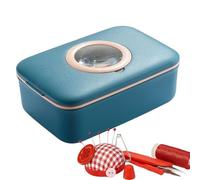 Kit de Costura Pequeño Tamaño Viaje - Juego de Suministros con Agujas, Hilos y Lupa | Estuche de Costura Manual Portátil | para Viajes de Negocios al Aire Libre Día a Día Vacaciones