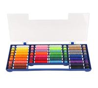 Kit de costura PolyGen con estuche de almacenamiento, carretes de hilo de poliéster de 32 colores y bobinas preenrolladas para suministros de costura de bricolaje y kit de costura