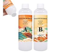 Kit De Creación De Moldes De Silicona Líquida - Medida De Silicona, Moldes De Resina De Fundición | Fabricante De Silicona A Prueba De Lágrimas, Multifuncional Preparación De Jabón De Resina Para
