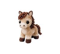Kit de creación de perlas de animales DIY Artesanía Artística para niños adultos Proyecto lúdico educativo para realizar yo mismo (F, 6 cm)
