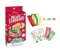 Kit de creación de pulseras para niños, paquete completo de diseño de joyas, kit de reunión de perlas apto para niños | Juego de pulseras decoradas divertidas, paquete de artistas juveniles, caja de