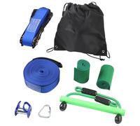 Kit de cremallera para al aire libre aleación polea polea deslizante equipo plástico barril Zipline kit guerrero obstáculo curso mono barra aleatoria color