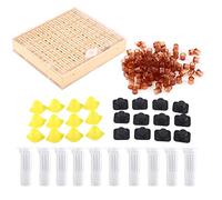 Kit de Cría de Abeja Reina, de Cría Nicot para Cría de Reinas, Juego de Apicultura +110 Tazas de Celdas +12 Bloques de Varillas y Tapas de Celdas +10 Jaulas de Rodillos para el