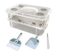 Kit de Cría de de la Harina | Bandejas de Alimentación para,para de harina Amarillos | para Petauros del Azúcar, Aves, Pollos, Lagartijas, Dragones Barbudos,