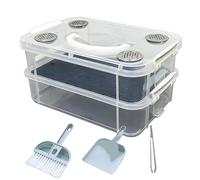 Kit de Cría de de la Harina,Bandejas Organizadoras de Doble Capa Transparentes | Granja de | para Educación en Entomología, Aulas, Escuelas, Homeschooling y Proyectos de