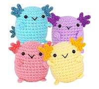 Kit de crochet con hilo,Kit para principiantes de crochet para principiantes - Kit de ganchillo para tejer artesanales,Herramienta de tejido artesanal para mamás, principiantes, tejedores experimentad