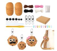 Kit de crochet, Kit de crochet para principiantes para adultos - Kit de ganchos de crochas de galletas para niños - Accesorios de tejido con videos para niños, adultos, entrantes, profesionales
