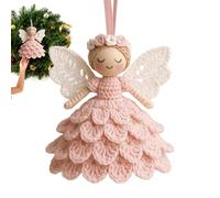 Kit de crochet para principiantes - Ángel DIY | Lana incluida | Decoración del árbol de Navidad de ganchillo | Actividad manual sencilla, creación de manualidades cálidas, fiesta creativa de decoraci