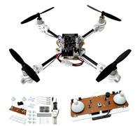 Kit de cuadricóptero STEM con motores sin núcleo | Sintonización flotante automática, inicio de un botón y volteos 3D | Aprende los conceptos básicos de drones para entusiastas del bricolaje y