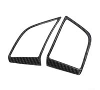 Kit de cubierta de botón de volante en fibra de carbono tema plateado para Hyundai Tucson 2015 2020 vehículos del año modelo (fibra de carbono)