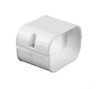 Kit de cubierta de línea de aire acondicionado de PVC, juego de tubos decorativos, diseño modular, manguera flexible, ocultación completa para líneas de CA de 75 x 65 mm, fácil instalación, uso en