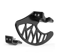 Kit de cubierta de pierna inferior de horquilla delantera, protector de disco de freno delantero, apto para Surron Light Bee XS L1E X160 X260 Motos disco Protector de Disco de(Black)