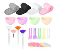 Kit de Cubierta Facial 37 Piezas de Espátulas de Silicona Reutilizables