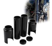 Kit De Cubierta Protectora Amortiguador Negro con Tapa Tubo Inferior Superior Horquilla Delantera para Harley V-Rod Night Rod/Night Rod Special 2007 08 09 10 11