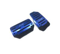 Kit De Cubierta Transmisión Manual Antideslizante Aleación Aluminio Para Pedal Embrague Caja Cambios Automático Freno(Blue 2pc)