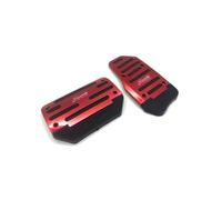 Kit De Cubierta Transmisión Manual Antideslizante Aleación Aluminio Para Pedal Embrague Caja Cambios Automático Freno(Red 2pc)