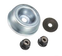 Kit de cuchillas de desbrozadora, reemplazo de hoja de cortador de cepillo, reparación de cuchillas de cortador de cepillo con placa de conductor, arandela de empuje, tuercas de cuello