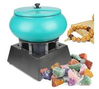 Kit de cuenco vibratorio eléctrico para pulido y pulido de rocas, ideal para pulir metales y joyas, herramientas de molienda