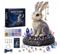 Kit de cuentas 3D de luna celestial para principiantes, juego de cuentas de estrellas guardianas para principiantes, adorno mágico hecho a mano para decoración del hogar (F)