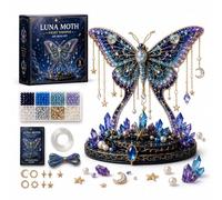 Kit de cuentas 3D de luna celestial para principiantes, juego de cuentas de estrellas guardianas para principiantes, adorno mágico hecho a mano para decoración del hogar (B)