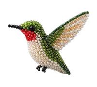 Kit de cuentas de animales 3D | Juego artístico de pájaros con cuentas hechas a mano | Kit de tema de animales - Para decoración del hogar, escritorio, estantería, colgante mochila, regalos fiestas
