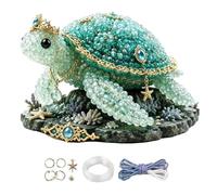 Kit De Cuentas De Animales Marinos - Colección Realista De Artesanías 3D, Creador De Llaveros Decorativos, Actividades De Cuentas De Colores | Proyecto Tema Océano Creativo Para Actividades