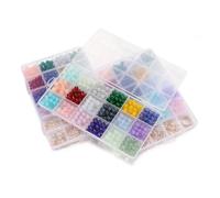 kit de cuentas de bricolaje 450-1300 cuentas de cristal jade imitación 0.315 in(Set 01)