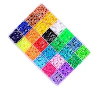 Kit de cuentas fusibles, suministros de manualidades de 24 colores, juego de cuentas de arte pixel, para niños, adultos, aficionados, hogar, estudio, taller, aula, escuela, campamento de verano