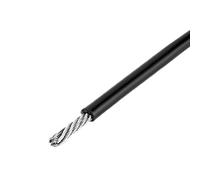 Kit de Cuerda de Acero Inoxidable Cable de cuerda de alambre de acero inoxidable 304 recubierto de plástico de PVC de 5M-10M(Black,10M_4MM AFTER COATING)