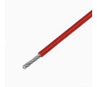 Kit de Cuerda de Acero Inoxidable Cable de cuerda de alambre de acero inoxidable 304 recubierto de plástico de PVC de 5M-10M(Red,10M_4MM AFTER COATING)