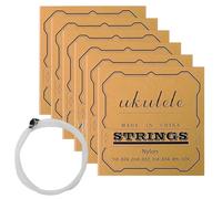 Kit de cuerdas para ukelele - 5 juegos de cuerdas óptimas - Juego de cuerdas de nailon para ukelele | para conciertos, festivales, música, estudio, principiantes y expertos
