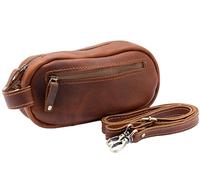 Kit de cuero de primera calidad para hombre y bolsa cruzada, bolsa de viaje para artículos de tocador, organizador de maquillaje, ideas de regalo para hombres, bolsa cruzada pequeña, artículos de