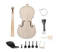 Kit de cuerpo de violín de madera maciza sin acabar, fácil montaje y artesanía de calidad, perfecto para estudiantes avanzados y músicos serios, varios tamaños, madera + como se describe, 3/4