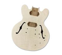 Kit De Cuerpo Tilo Para Guitarra Eléctrica Semiacabado Con Chapa Rayas Tigre Específicamente Para Modelos 335 Kits Montaje Guitarra