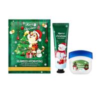 Kit de Cuidado de la Piel Navideño para Viaje - 3 Piezas Loción de Manos Natural de Viaje - Kit De Belleza Para Compañeros De Trabajo Abuelo Padre Amigos Novio - Madres Hombres Adolescentes Jóvenes No