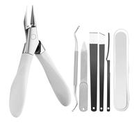 Kit de cuidado de las uñas, kit de uñas 7pcs cuidado de acero inoxidable con caja de almacenamiento