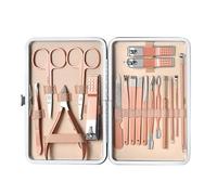 Kit de cuidado de uñas, juego de manicura y pedicura,Juego de 18 juegos de manicura y cuidado - Set de para el cuidado de las uñas de acero inoxidable con estuche para ella y para él