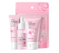 Kit De Cuidado Facial Hidratante - Crema Hidratante Facial De 30 ml | Solucion De 17ml Y Crema Para Ojos De 15g Para Mujeres Y Jovenes Para Viajes Gimnasio Camping