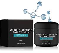 Kit de cuidado facial para hombre, bálsamo de sebo antiarrugas, hidratante facial de sebo antiedad, antiarrugas y antiedad para hombre (día y noche) Crema