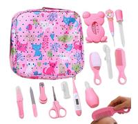 Kit de Cuidado Infantil,Peine y Cepillo de Seguridad Portátil | Set para el Cuidado del Bebé,para Uso en Hospital, Guardería, Hora de Dormir, Post-Baño, Alimentación, Viajes, Hogar y Salidas