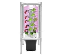 Kit de cultivo hidropónico vertical de 6 pisos, kit de torre hidropónica para hierbas, frutas y verduras, kit de cultivo hidropónico, 30 agujeros para plantación, kit de sistema de cultivo hidropónico