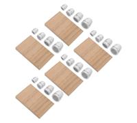 Kit de Cuñas de Hierro y Madera con Superficies Antideslizantes | Incluye Varias Cuñas para Reparación Rápida, Soporte Resistente a Impactos, Adecuado para Carpintería y Mantenimiento