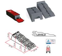 Kit de cuñas grises Level Up con bolsa para 97901-052