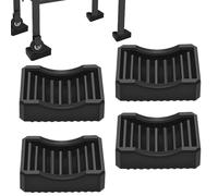 Kit de cuñas niveladoras, kit de nivelación de patas de calefacción, 4 niveladores de muebles apilables no resbaladizos, Muebles de refrigerador esquinas apilables ajustables para el dispositivo