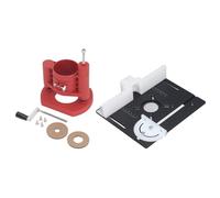 Kit de de base de elevación de enrutador, herramienta de carpintería de elevación de mesa de enrutador de aleación de aluminio de precisión con manivela para proyectos de