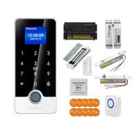 Kit de de Control de acceso RFID con huella dactilar, cerradura de puerta inteligente, abridor electrónico con Bluetooth, conjunto Digital biométrico for el hogar,Seguridad(Kit 2)