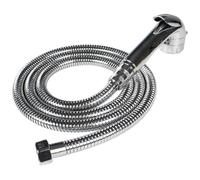 Kit de de ducha para exteriores, accesorios de modificación de sistemas de agua dulce para vehículos recreativos exteriores duraderos que no amarillean, manguera de grifo de metal suave con cabezal de