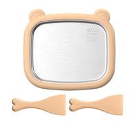Kit de de frutas: bandeja congelada manual, máquina para hacer postres enrollados con raspadores | Plato de yogur de acero inoxidable de calidad alimentaria para aperitivos, cocina casera, come