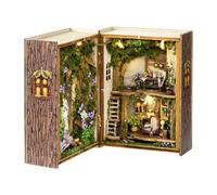 Kit de de madera-artesanía de casa de titiritero para casas en miniatura, idea de habitación creativa | Casa en miniatura de bricolaje -por ti de madera para construir, manualidades para