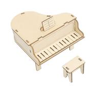 Kit De De Música DIY - Instrumento de Construcción Mecánico de Madera DIY - de Música Mecánica de Piano Científico | para Niños de 7 a 14 Años, Familia, Amigos, Escuela, Aula, Cumpleaños,